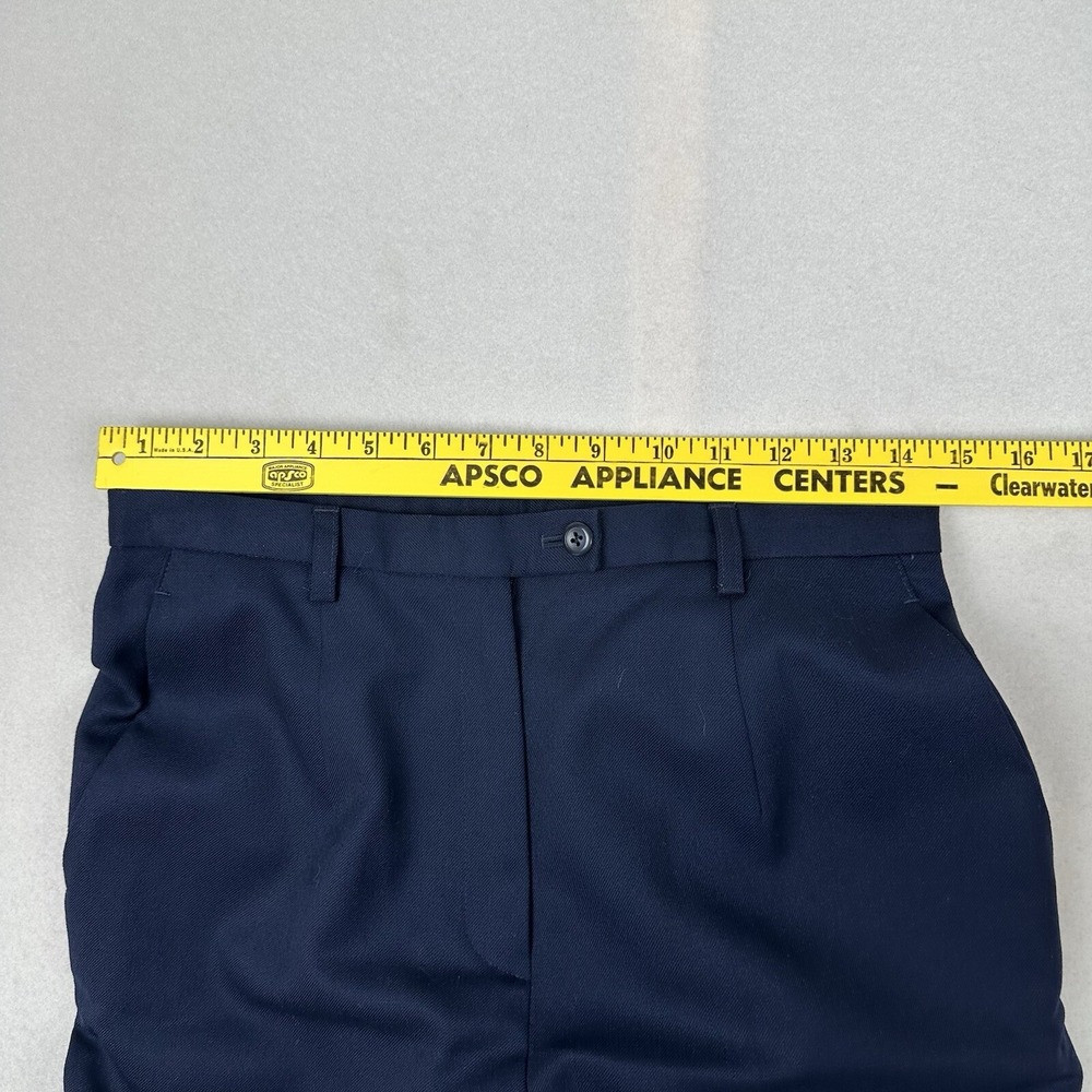 VTG Pendleton Dress Slacks Womens Size 10 Blue Virgin Wool Pants USA - Picture 4 of 7